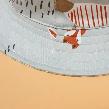 

Drop Ship. Baby Hat Cartoon Cotton Bucket Hat Kids Summer Sun Cap Toddler Boys Girls Hats