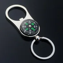 Cross Border Currently Available Wholesale Multifunctional Compass Bottle Opener Key Ring Creative Practical Opening Small Gifts