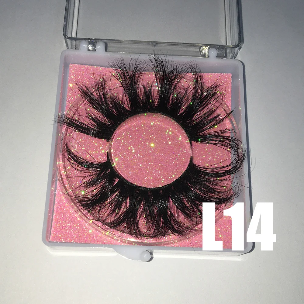 

BossGirl Lashes wholesale lashes 25mm lashes packaging boxes wholesale long lashes 5D dramatic thick luxury L14