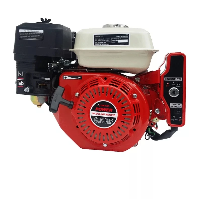 6.5HP OHV одноцилиндровый четырехтактный 170F бензиновый двигатель конфигурация мощности 55 шкив