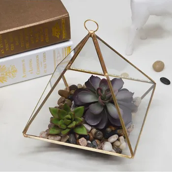 

Vase Geometry Glass Container Kit Pot Planting Crafts Flower Room Succulent Plant Geometry European Flower Pot #YL10