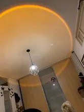Lámpara de puesta de sol a la moda, proyección en vivo, luces Led nocturnas, proyector de atmósfera, decoración de dormitorio, arco iris