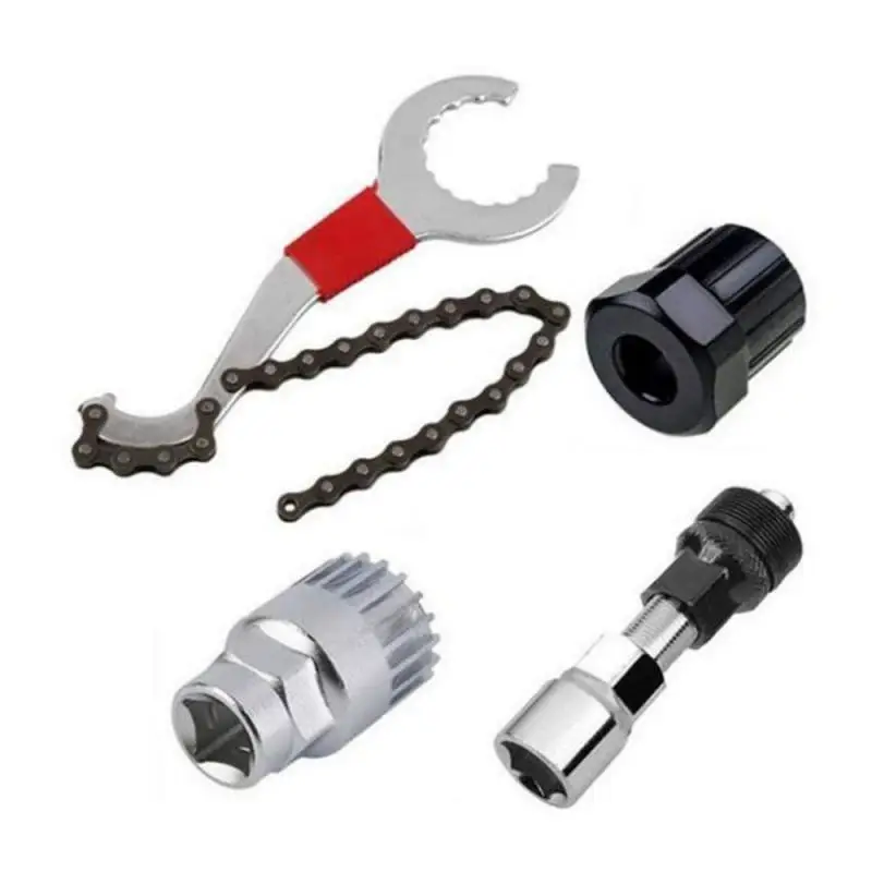 Bicycle Bike Freewheel Chain Whip Cog Cassette Sprocket Remover Breaker Tool Kit Outdoor Cycling | Спорт и развлечения