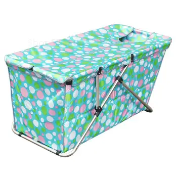 

Folding Bathtub Home Free Inflatable Bath Tub with lid Thickening Environmentally EPE Bath Barrel Square Simple Assembly