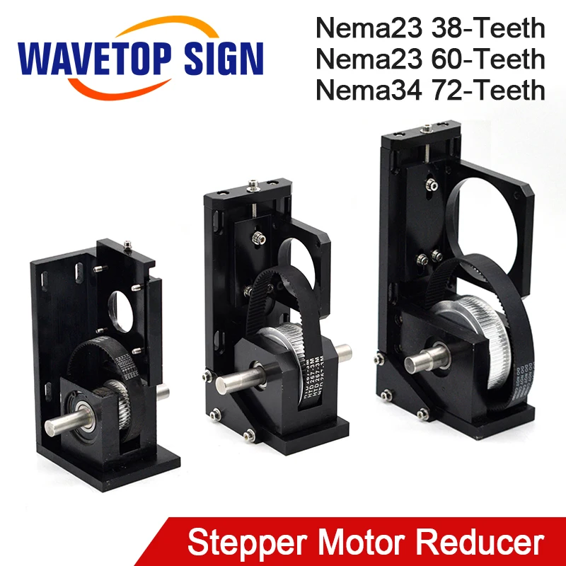 Редуктор шагового двигателя WaveTopSign Nema23 38/60 Зубцов 72 зуба для лазерной резки и