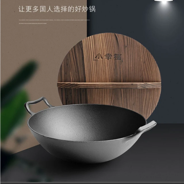 Kemping Kültéri Vas Wok Gáztűzhely Hagyományos Kézzel Készített Ast Üst Non Stick Pana Panela Antiaderente Edények Bc50Cg - Image 5