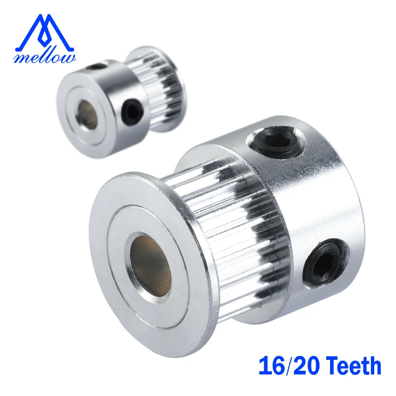 1pcs 16/20-GT2-6 2gt Timing Pulley 16teeth/20teeth(16/20 teeth) Bore 5mm for 3D printer GT2 belt Width 6mm CNC Synchronous wheel |