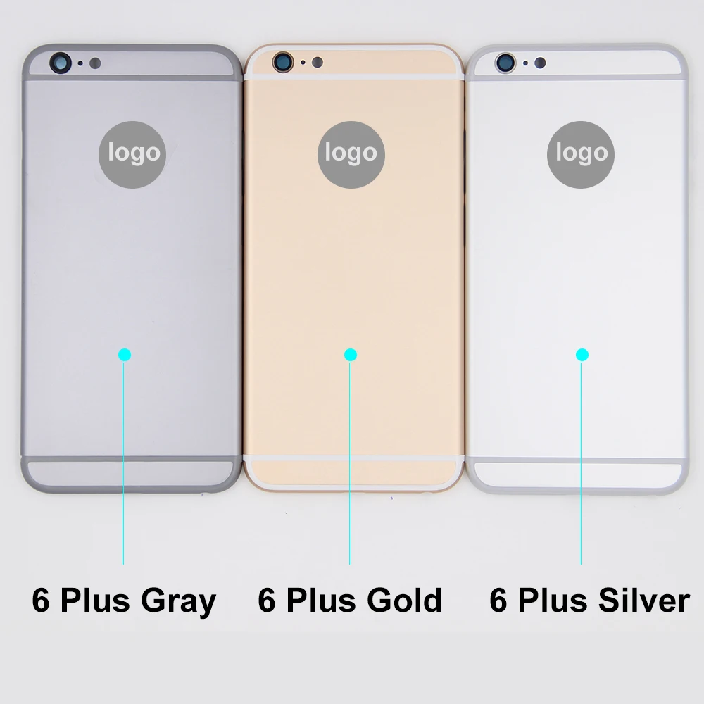 A+ качественная задняя крышка корпуса для IPhone 6G 6S 6 Plus 6S Plus батарея задняя дверца-крышка средняя рамка Корпус Запасные части
