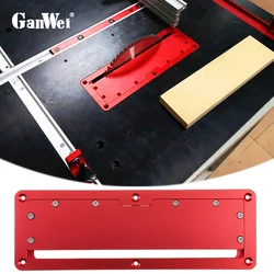 GanWei – scie circulaire électrique à couvercle rabattable, plaque de couverture intégrée spéciale, réglable en alliage d'aluminium, outil pour le travail du bois 