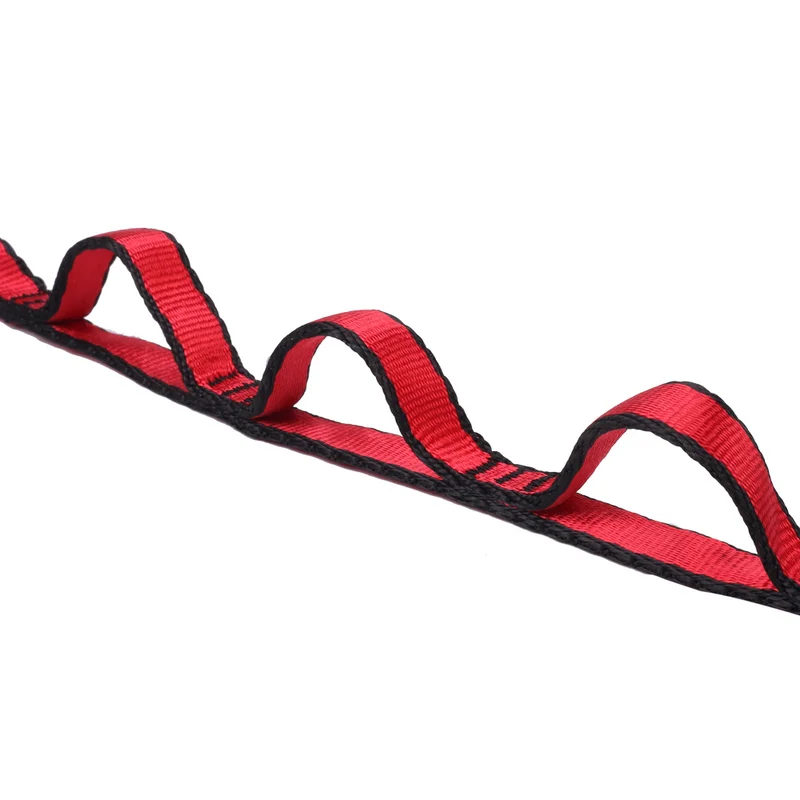 110*1.5 cm Multifunction Yoga Belts Stretch Daisy Chains Extension Strap Durable Adjustable for Outdoor Climbing/Swing/Hammock T