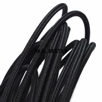 

2m/lot approx 6mm black stainless steel wire cords for bracelets making jewelry diy braided wire steel cords for bracelet bangle
