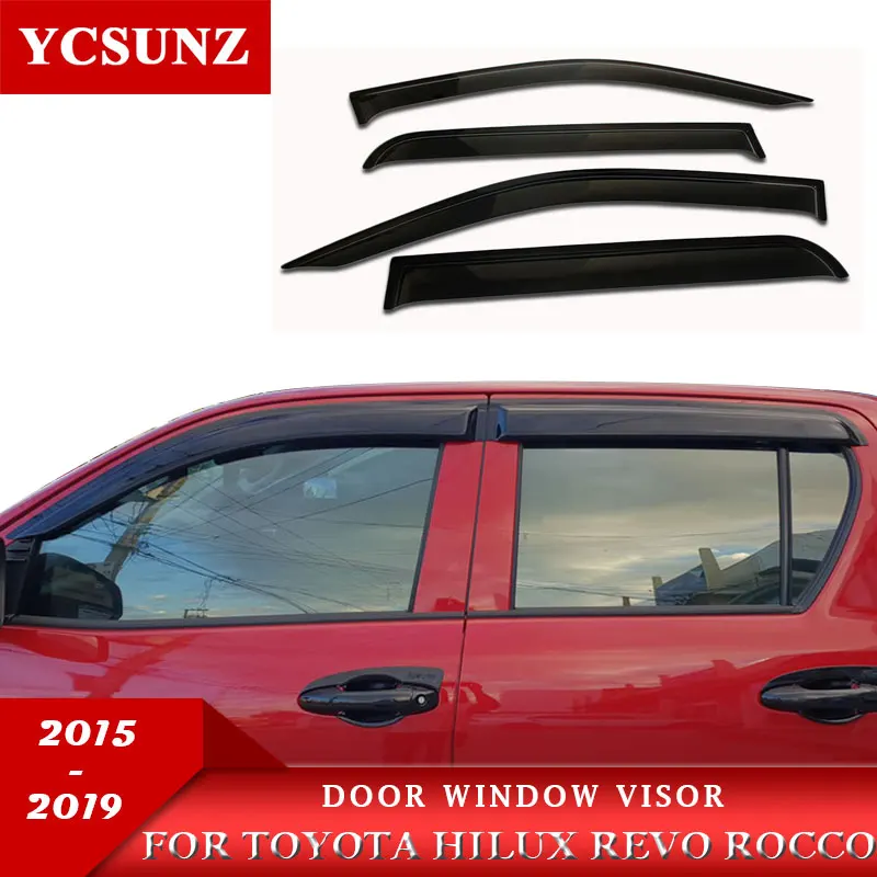 Боковое окно дефлекторы аксессуаров защита окна для Toyota Hilux Revo Rocco