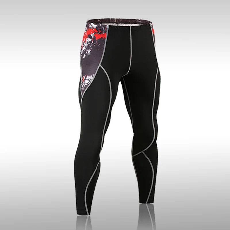 Men's Compression Pants Tights Leggings Run jogging Gym training Crossfit Bodybuilding male Bottom MMA trousers fitness pants
