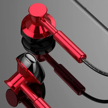 

T2 Metal Wire Control Tuning Wired Headphone 3.5MM Round Hole Headphone Headphones