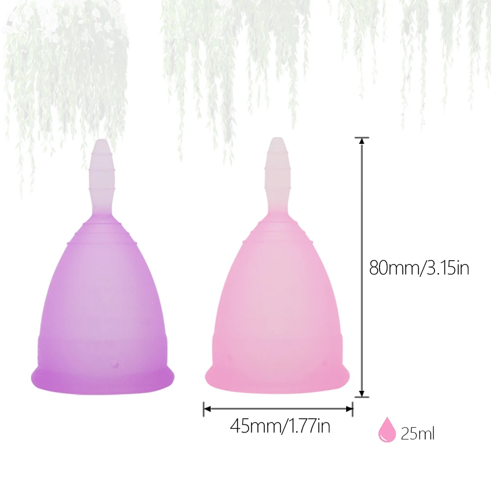 2 шт медицинская силиконовая менструальная чашка для женщин продукт для здоровья период чашки женский менструальный коллектор