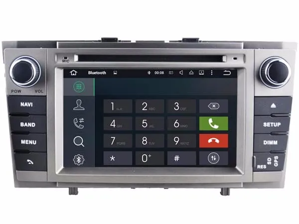 Восьмиядерный ips экран Android 9,0 автомобильный DVD gps радио навигация для Toyota Avensis 2009- с 4G/Wifi DVR OBD зеркальное соединение