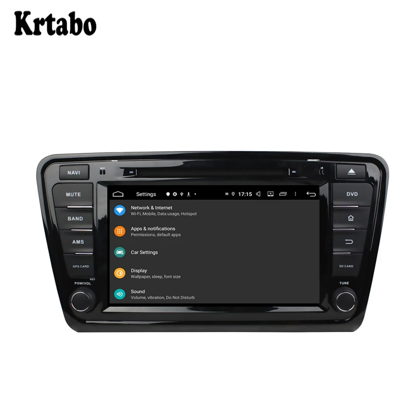 For SKODA OCTAVIA 2014-2016 Android smart car navigation reversing image control large screen one machine recorder support DVD