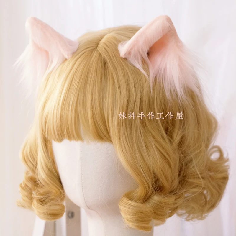 Anime hair accessories Costume headband Cat ear detachable original hair band plush animal ear lolita headwear
