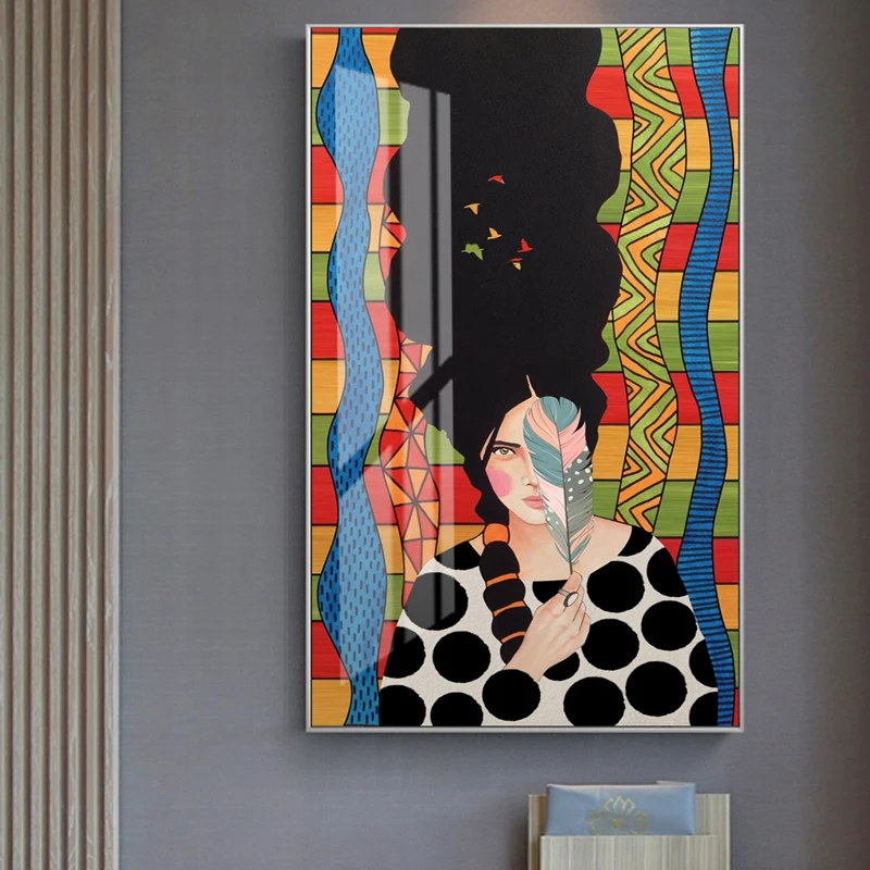 Настенные художественные картины цветные, холщовые картины поп Скандинавский современный стиль рукоделие постер на холсте Печатный декор для гостиной спальни