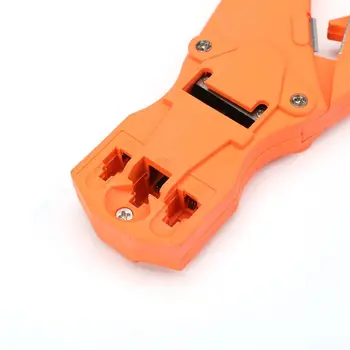 

Three Cable Clamp Wire Plier RJ9/11/45 Crystal Head Crimping Multifunction Clamp E5BB