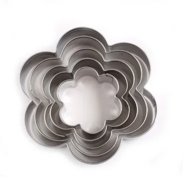 round snow-5Pcs 5 шт./компл. печенья ножи для тортов печенья прессформы Fondant(сахарная) глазурь плесень Кухня Рождественская Снежинка Нержавеющая сталь выпечки инструменты - Цвет: round snow-5Pcs