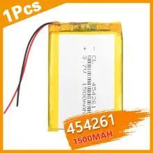 3.7V Lithium Polymeer Batterij 454261 Li-Po Oplaadbare Batterijen Voor MP4 MP5 Psp Gps Bluetooth Camera Kleine Stereo 1500 Mah