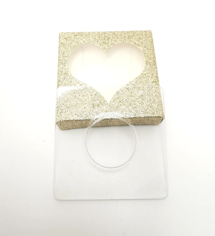 heart light yellow 10 компл./лот упаковочная коробка для ресниц пустой ресницы посылка многоцветный бумажная коробка белый фарфоровый поднос с фокусным расстоянием 25 мм ресницы DIY светодиодной вспышкой упаковочная коробка - Цвет: heart light yellow