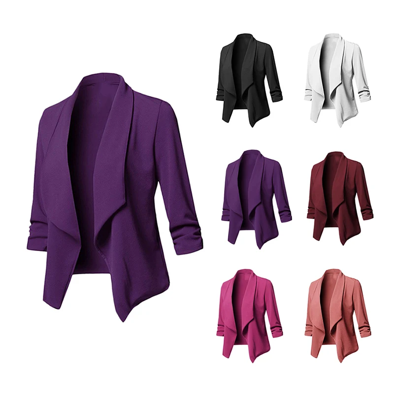 

2019 New Sytyle Fashion Women Lady Suit Coat Business Blazer Long Sleeve Jacket Outwear Female Blazers Casual Jacket Coats