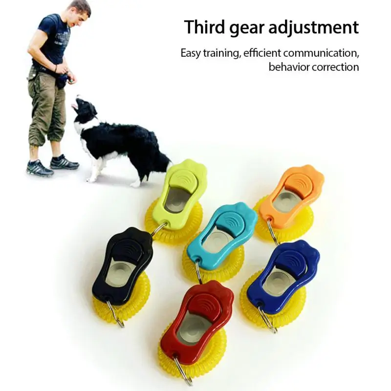 Botón de entrenamiento ABS para perros y gatos, accesorio Universal de adiestramiento para perros y mascotas, con correa para la muñeca, 1 unidad