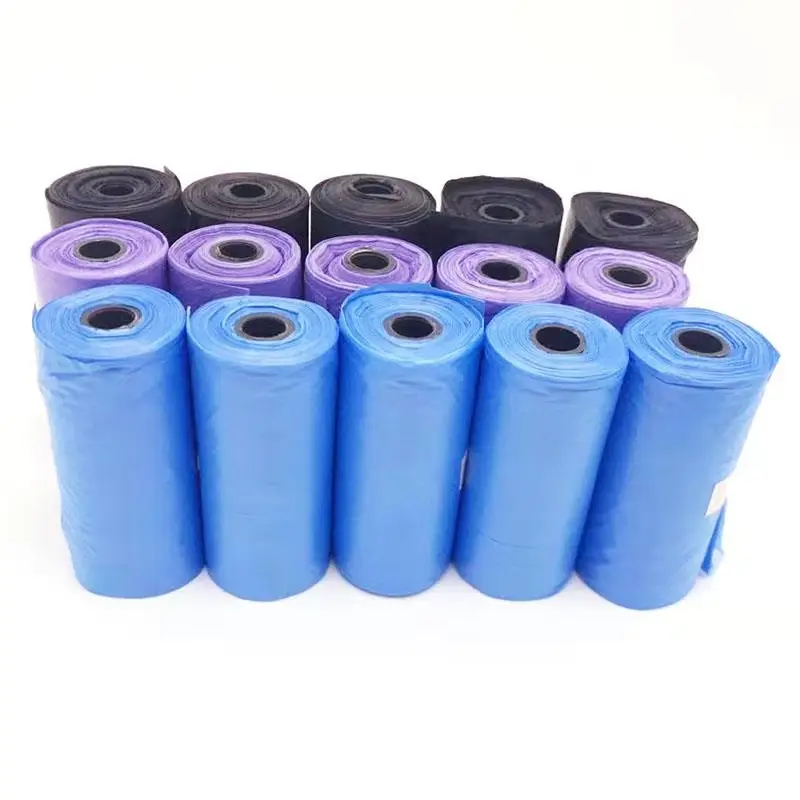 Bolsas de basura para perros y gatos, accesorio para caca de perro o mascotas, para recoger residuos degradables, Herramientas de limpieza al aire libre, 5 rollos