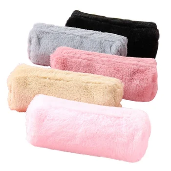 

Plush Pencil Case for Girls Large Capacity Pencil Bag Stationery Pencilcase Zipper Pen Box School Supplies