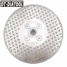 DT-DIATOOL 1 шт. 4," /5"/" /9" двусторонний алмазный отрезной диск с электролитическим покрытием и шлифовальный диск гранит мраморный диск круглопильного станка камнерезный диск