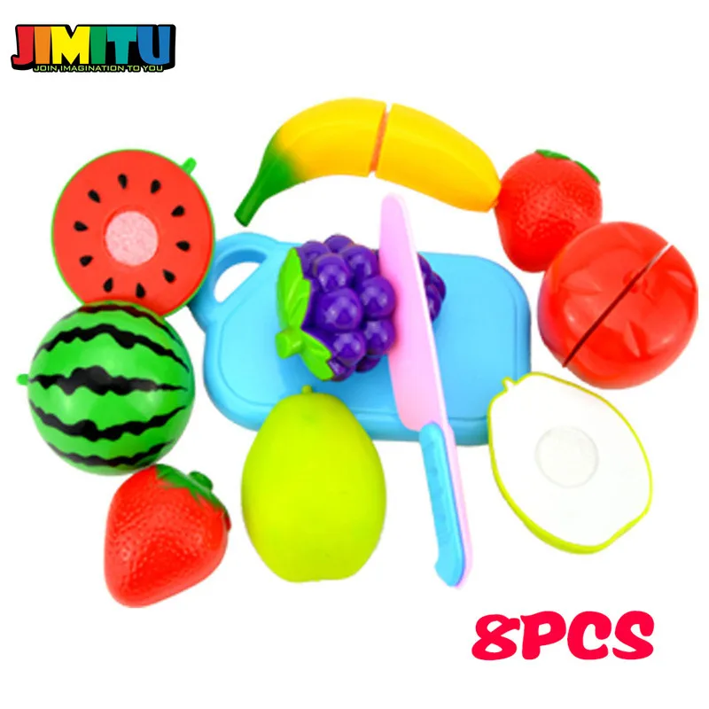 2019 притворяться играть пластиковая пищевая игрушка резка фруктов овощей еда