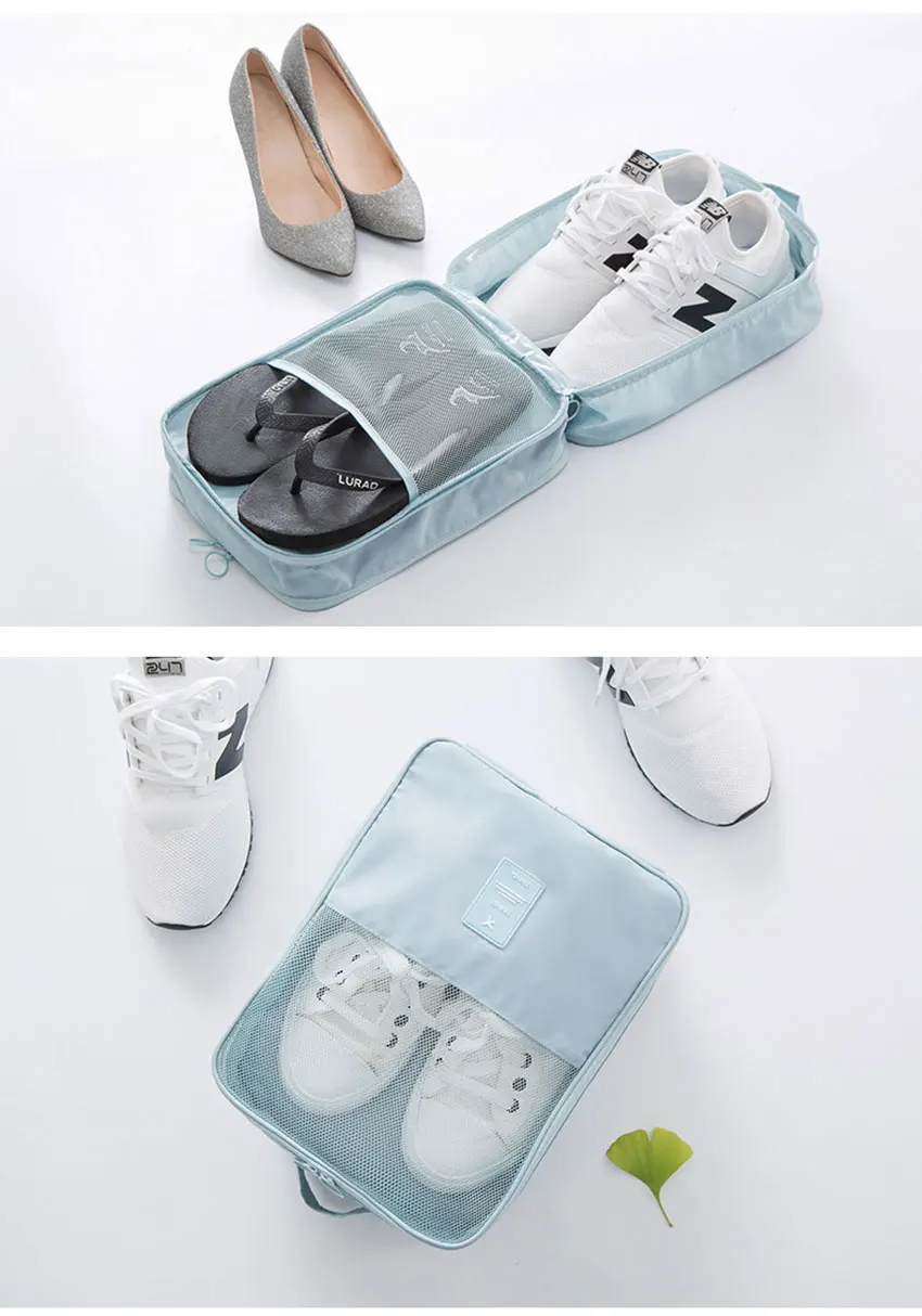 IUX портативная обувь сумки для путешествий нижнее белье одежда емкость для хранения белья косметический макияж молнии сумка для хранения кабеля