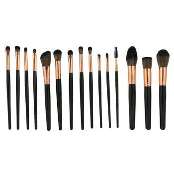 

15Pcs Professional Makeup Brush Set Portable Soft Cosmetic Brushes Kit Makeup Tool Black Beauty Makeup Tool Kits