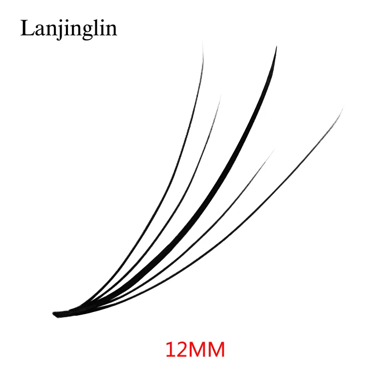 LANJINGLIN 8/10/12 мм 60 Индивидуальные Накладные наращивание ресниц натуральные ресницы для наращивания ручной работы накладные ресницы для макияжа инструменты