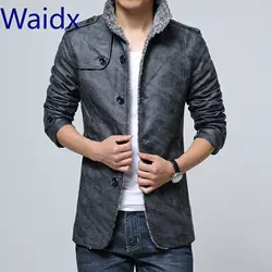 Мужская кожаная куртка Waidx, плюс 8XL, меховое пальто, искусственная кожа, зимняя, крутая, мотоциклетная, повседневная, винтажная