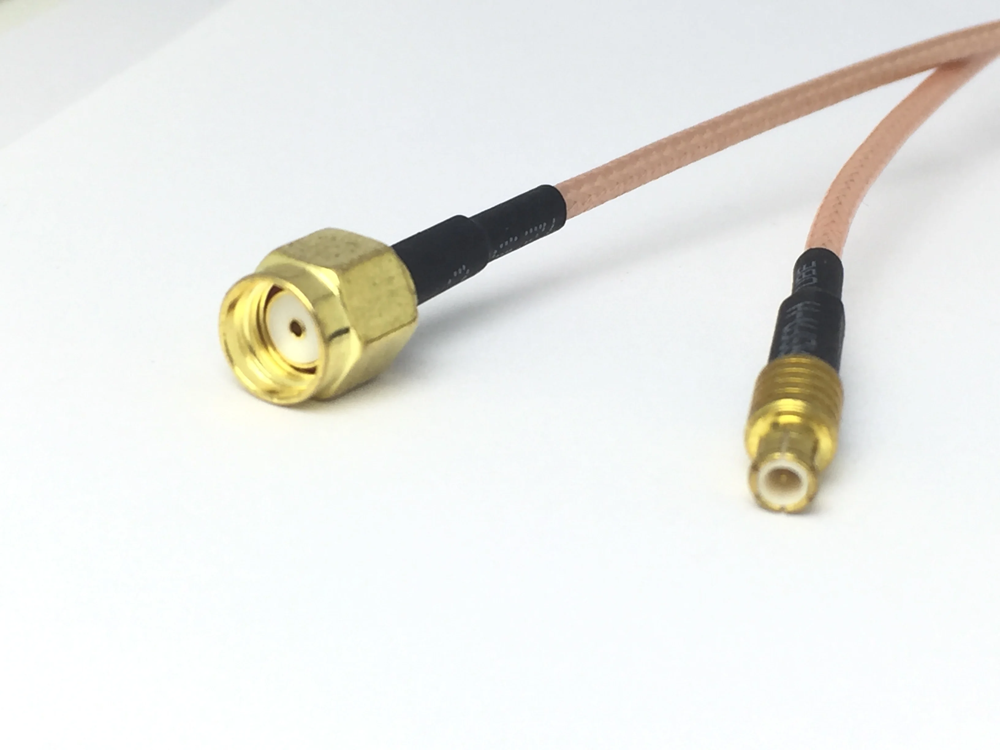 100 шт./лот RP SMA штекер к MCX Штекер прямой RF коаксиальный кабель Pigtail RG316