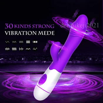 G Spot Rabbit Vibrator Clit Stimulation Massager Waterproof Female Masturbation Dildo Fast Squirt Orgasm Sex Toys Rechargeable 3