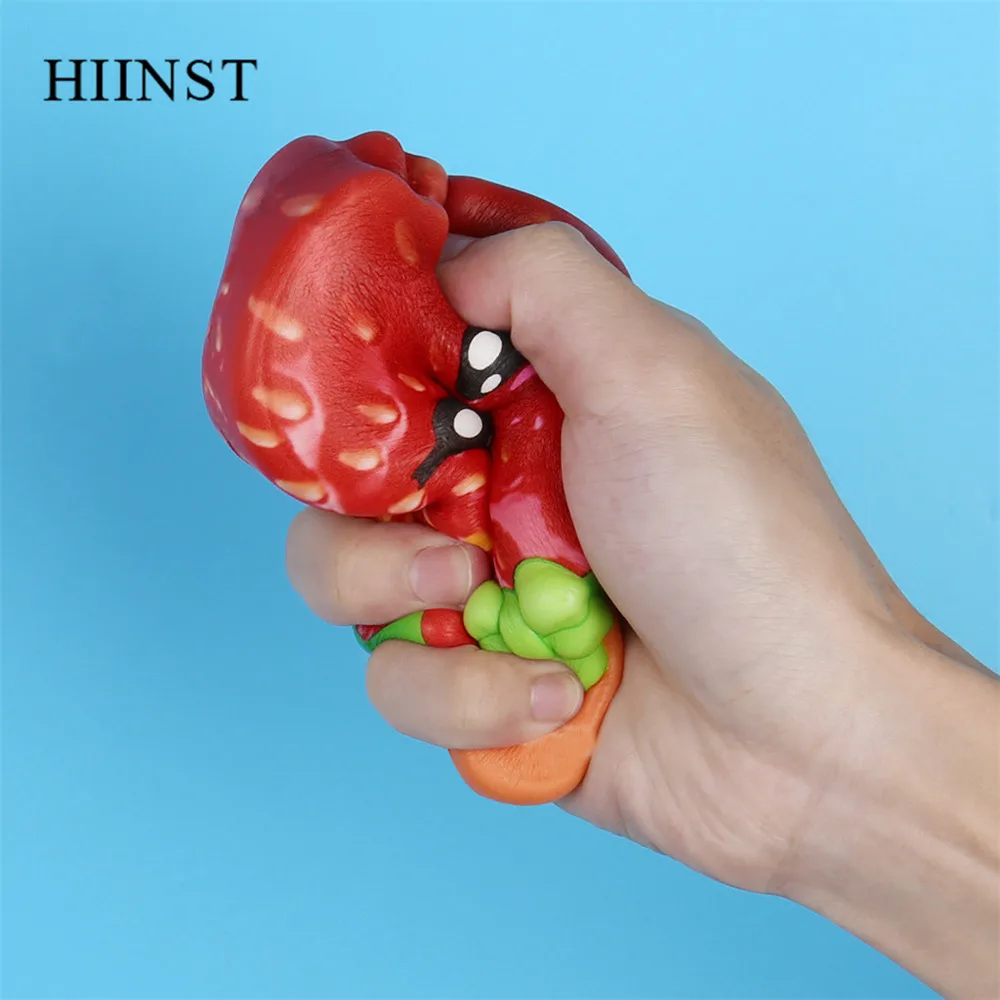 HIINST, рождественские игрушки, сжимающие стресс, Мультяшные фрукты, мороженое, принт, медленно поднимающаяся ароматическая игрушка для взрослых, снимает стресс, Реалистичная игрушка