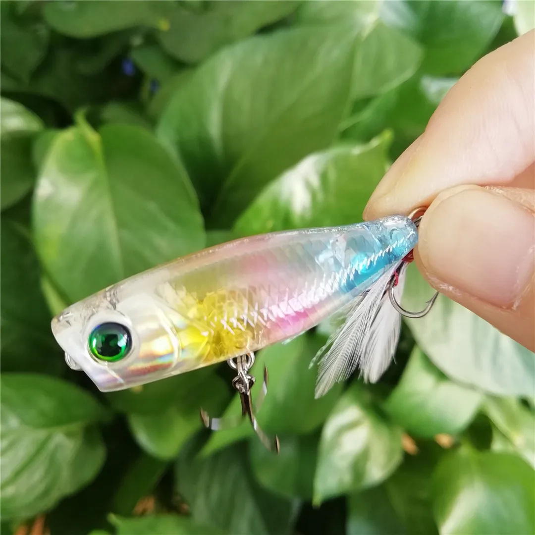 Tsurinoya 6 шт. Peche 40 мм 3 г Мини Поппер Topwater рыболовные воблеры рыболовные приманки плавающий искусственный наживка Iscas Поппер