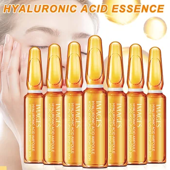 

2019 Hot 7pcs 2ml Hyaluronic Acid Essence Moisturizing Refreshing Shrink Pores Ampoules Essence HIgh Quality Women Girl New