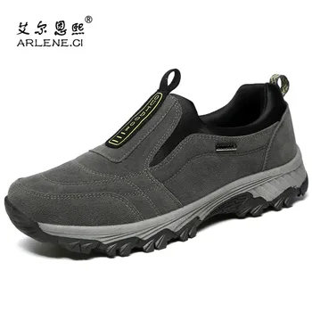 

Men's Hiking Shoes Outdoor Men Trekking Shoes Mountain Climbing Non-Slip Sneakers Male Sports Waterproof Hunting Boots Size 45