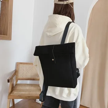 

Fashion Women's Pure Color Simple Suede Zipper Backpack Casual Travel Shoulder Bag Large Capacity Student School Bag рюкзак
