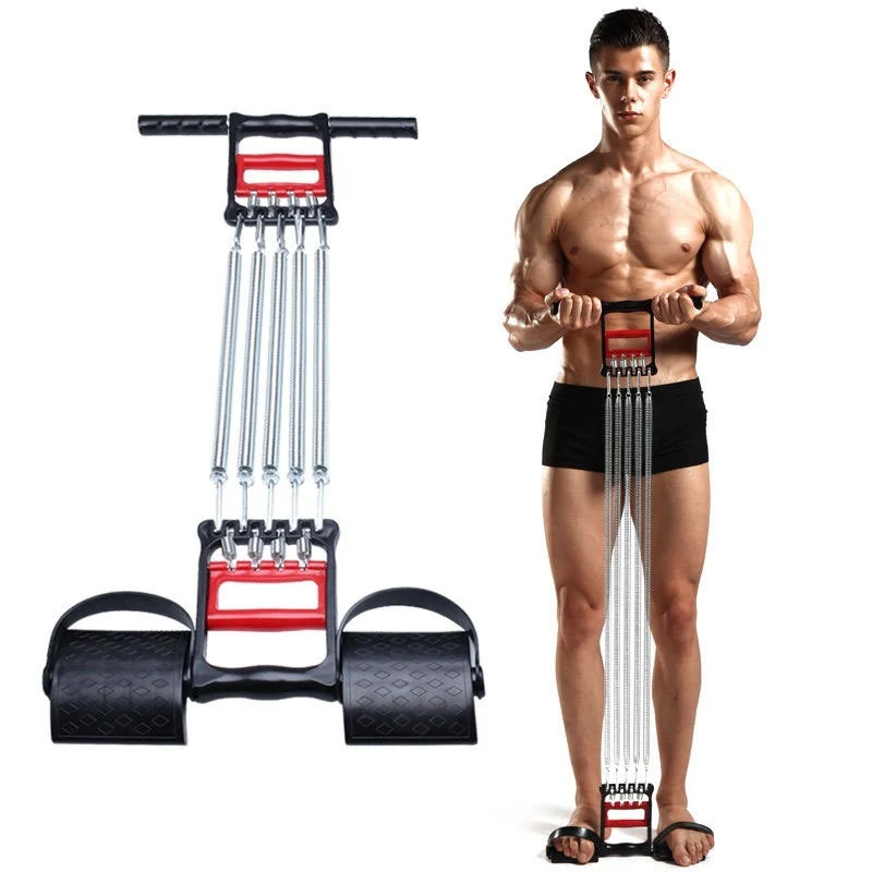Multifunctional Slimming Device Hand Grip Sit-up Abdominal Pull Rod Sports Chest Arm Expansion Fitness Equipment