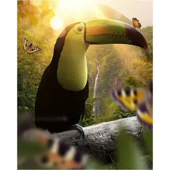 

5D DIY Diamond Painting cross stitch parrot diamond Embroidery rhinestone Mosaic Bird Beadwork Painting Fashion Wall Decor