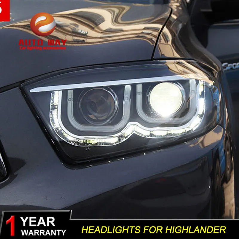 Чехол для автомобильного стайлинга фары Toyota Highlander 2009 2011 highlander светодиодные HID LED