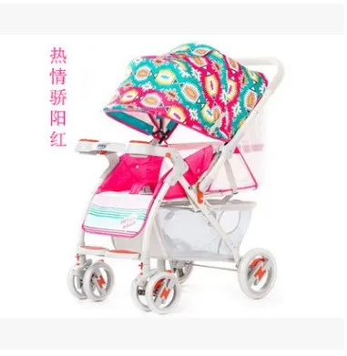

2019 New Baby stroller light weight Travel system children stroller for newborn Can sit and lie can on the plane gold stroller
