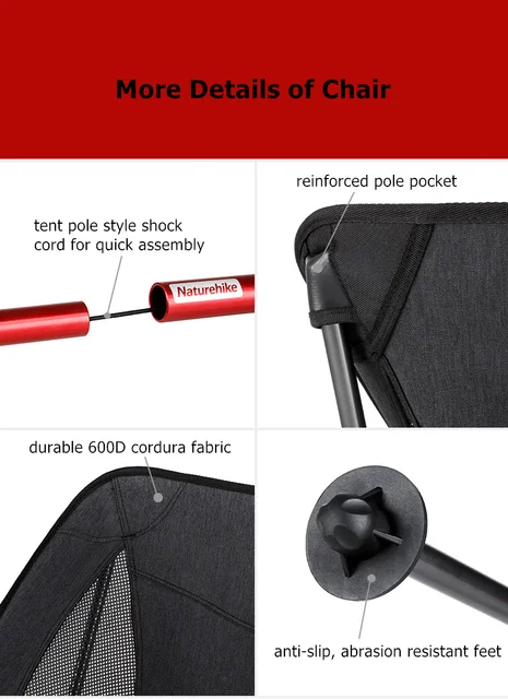 Naturehike YL05 Lightweight Compact Portable Outdoor Folding Beach Chair Fishing Picnic Chair Foldable Camping Chair NH18Y050-Z cheap CN(Origin) Black Gray Aluminium alloy Withstands weights of up to 330 Lbs (150kg) 600D Polyester Naturehike YL05 Lightweight Compact Portable Outdoor Folding Beach Chair Fishing Picnic Chair Foldable Camping Chair NH18Y050-Z cheap CN(Origin) Black Gray Aluminium alloy Withstands weights of up to 330 Lbs (150kg) 600D Polyester