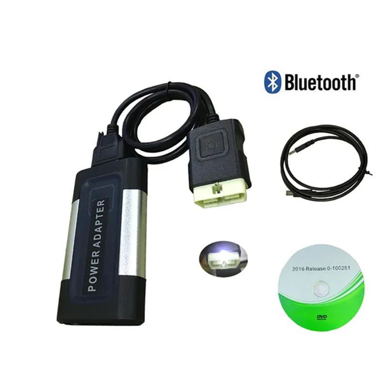 TCS CDP 201503R3 для autocome cdp pro с bluetooth obd2 диагностический инструмент для автомобиля и грузовика obd2 сканер+ 8 шт. Автомобильный Кабель - Цвет: bluetooth